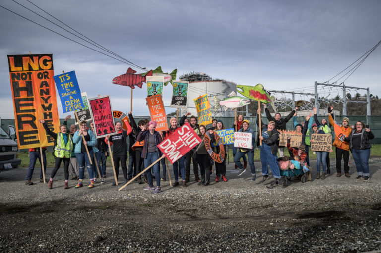 350 Tacoma - No LNG Demonstrators - Shut It Down